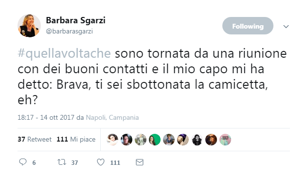 #quellavoltache sgarzi